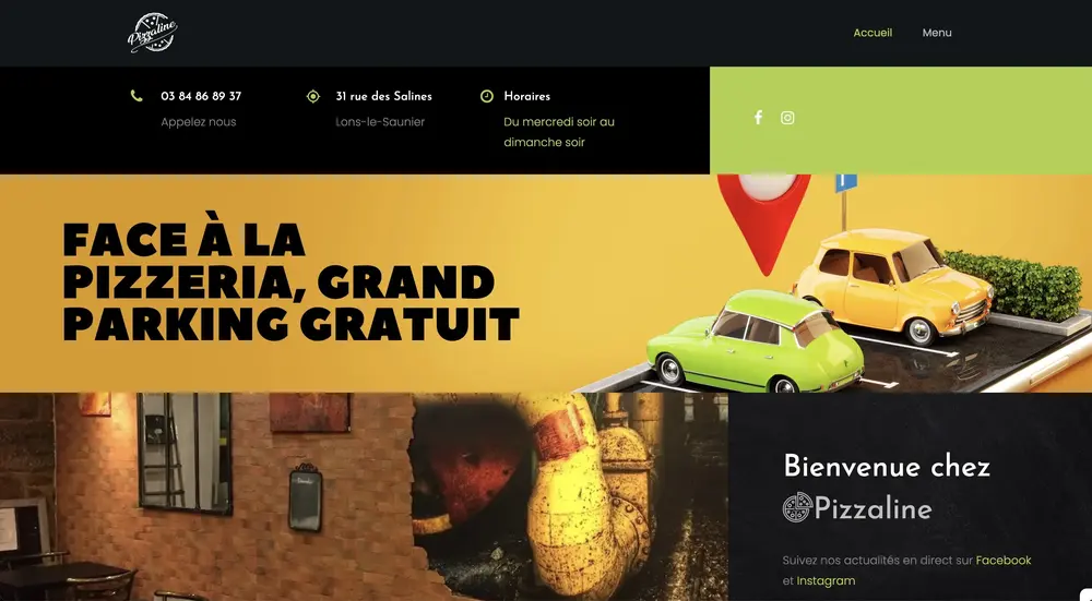 Exemple site domaine viticole à Arbois